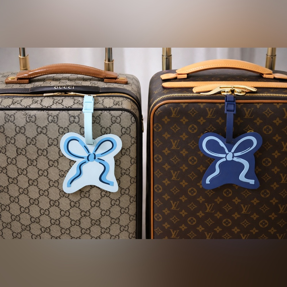 Set of 2 Bow Luggage Tags